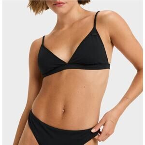 Roxy Women's Anthracite Beach Classics Fixed Tri Bikini Top Size XXL
